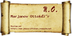Marjanov Ottokár névjegykártya